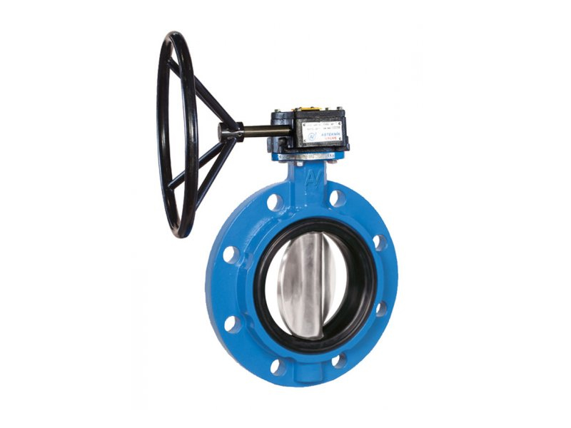 Cast iron rubber lined butterfly valve